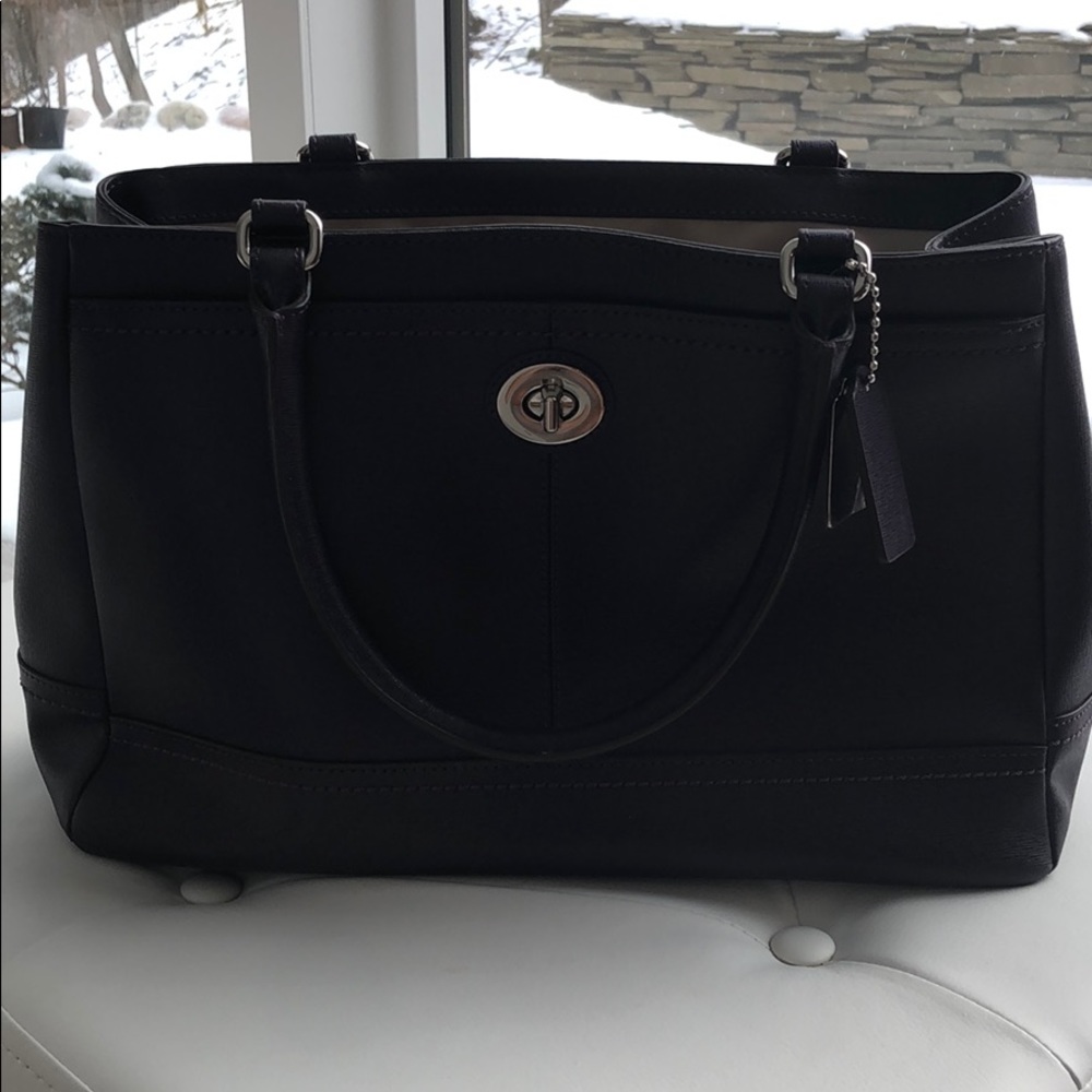 Dark Purple Coach Tote bag